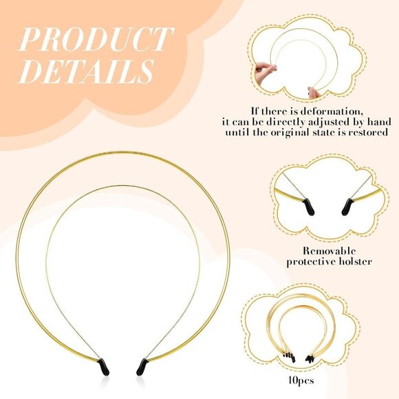 30 pcs Angel Headbands Crowns Women\'s Bridal Party Halloween Mardi Gras Accessor main image 5
